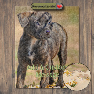 Quebra-cabeça Perfil de Cachorro Listrado Retrato