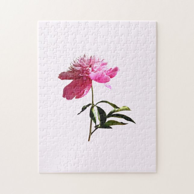 Quebra-cabeça Perfil Pink Peony (Vertical)