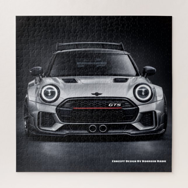 Quebra-cabeça Performance Hatchback Front View Automotive Art Pr (Vertical)