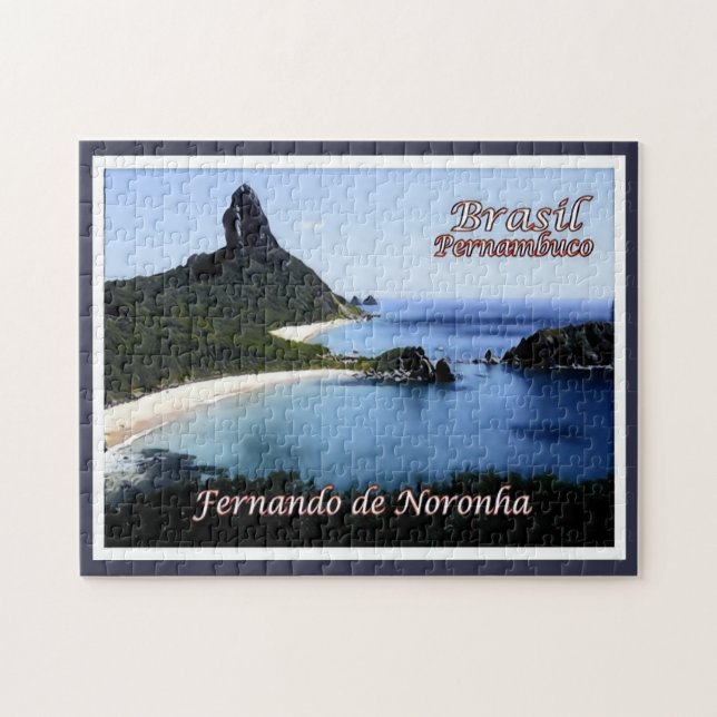 Quebra-cabeça Pernambuco - Fernando de Noronha - Brasil - (Horizontal)