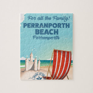 Quebra-cabeça Perranporth Beach poster