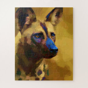 Quebra-cabeça Perro Salvaje Africano