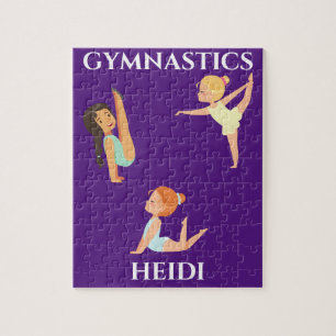 quebra-cabeça personalizada da garota GYMNASTICS.