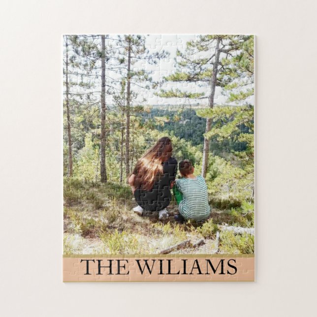 Quebra-cabeça Personalizada Uma Foto Da Grande Família Em Pedras (Vertical)