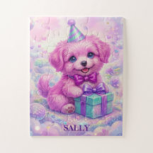 Quebra-cabeça Personalizado com Nome de Cachorrinh