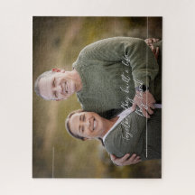 Quebra-cabeça personalizado com seu texto e linhas