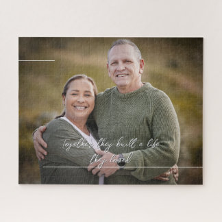 Quebra-cabeça personalizado com seu texto e linhas