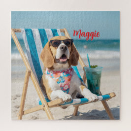 Quebra-cabeça Personalizado de Beagle Fofo