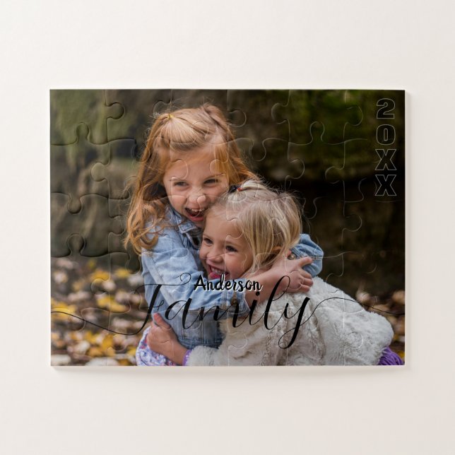 Quebra-cabeça Personalizado de Colagem de Fotos de (Horizontal)