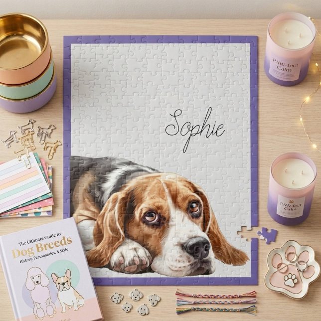 Quebra-cabeça Personalizado do Beagle (Criador carregado)