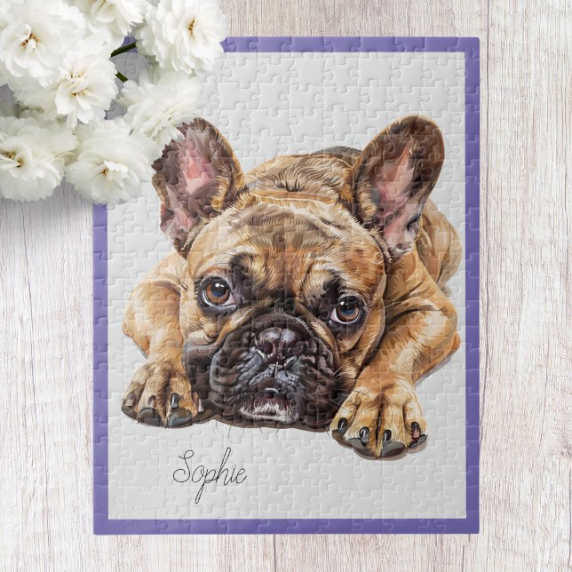 Quebra-cabeça Personalizado do Bulldog Francês (Criador carregado)