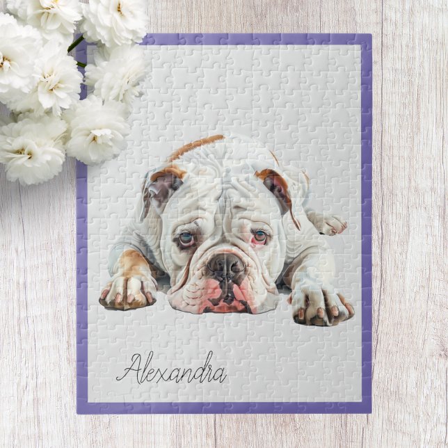 Quebra-cabeça Personalizado do Bulldog Inglês (Criador carregado)