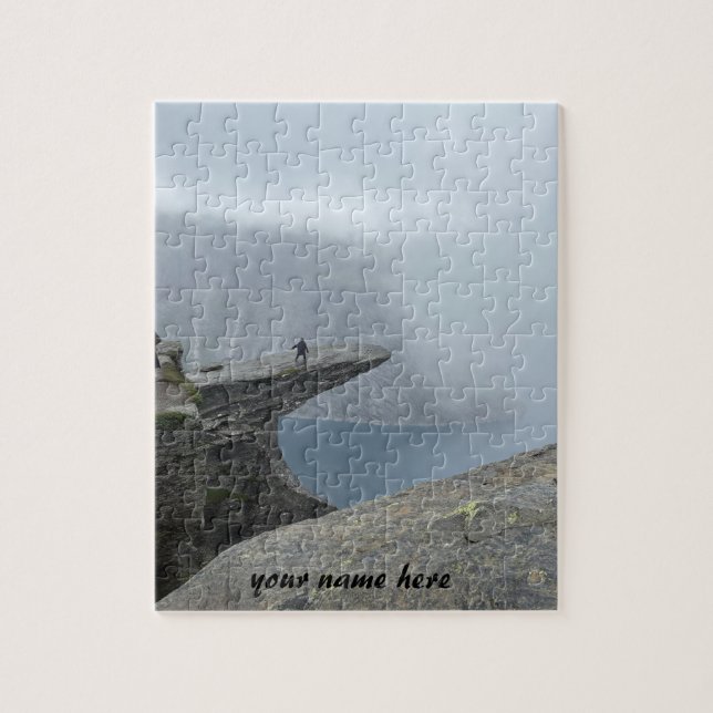Quebra-cabeça Personalizado do Trolltunga Noruega  (Vertical)