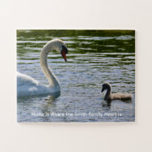Quebra-Cabeça Personalizado Foto de Cisne e Cigano