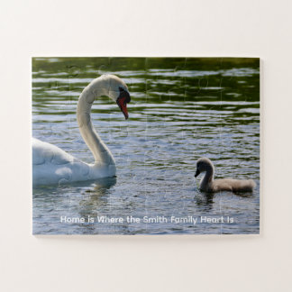 Quebra-Cabeça Personalizado Foto de Cisne e Cigano