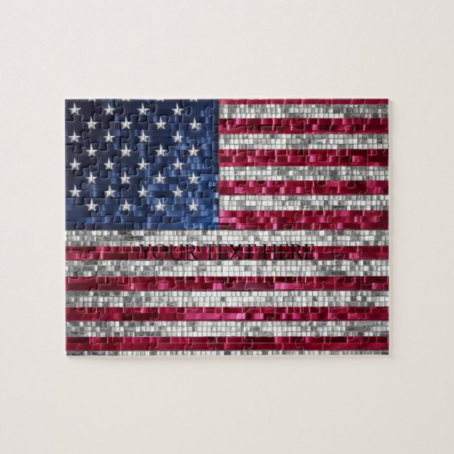 Quebra-cabeça Personalizado Reino Unido Flag Jigsee Quebra-cabeç (Horizontal)