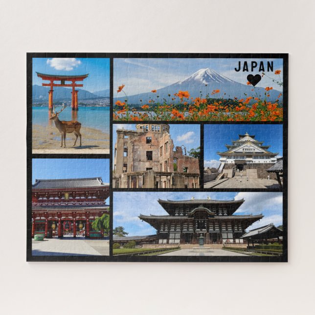 Quebra-cabeça Personalizado, Saudações do Japão Postal (Horizontal)