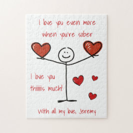 Quebra-cabeça Personalizado te ama ainda mais quando você está m