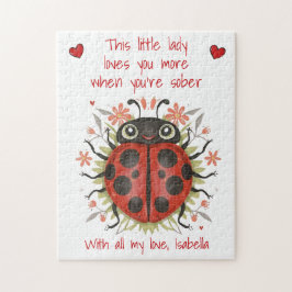 Quebra-cabeça Personalizado te ama mais quando você é Sober Lady