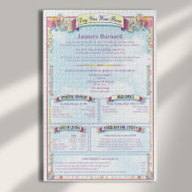 Personalizado Único Para O Histórico De Aniversári