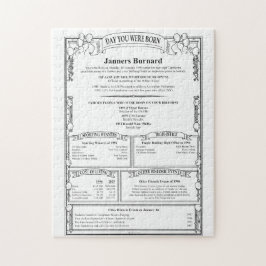 Quebra-cabeça Personalizado Único Para O Histórico De Aniversári
