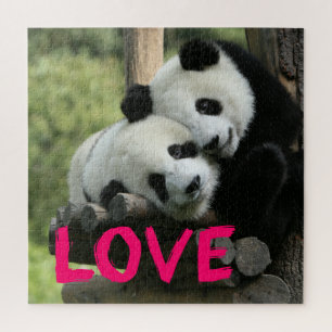 Quebra-cabeça Personalizar Casal de Panda