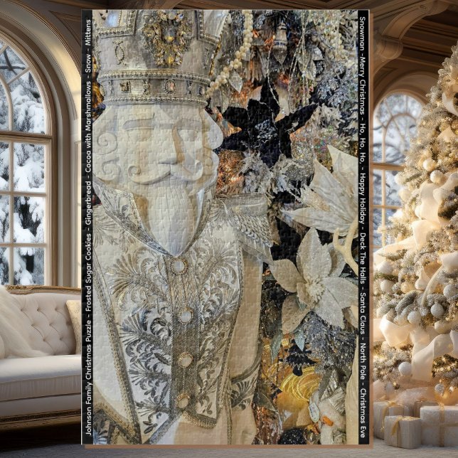 Quebra-cabeça Personalizar Nome da Família Dif Natal 1000 pc (Criador carregado)