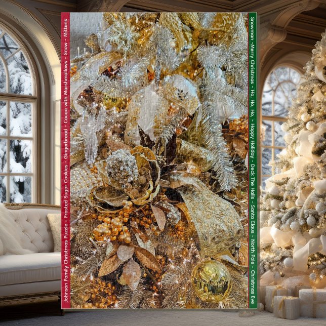 Quebra-cabeça Personalizar Nome da Família Dif Natal 1000 pc (Criador carregado)