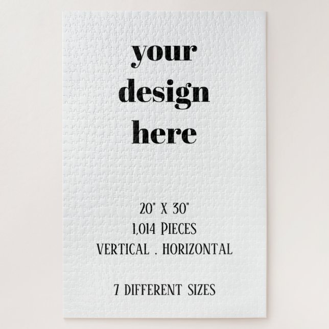 Quebra-cabeça Personalizar ou personalizar (Vertical)