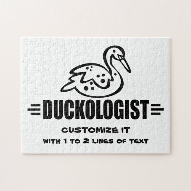 Quebra-cabeça Personalizar Pato (Horizontal)