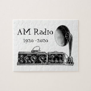 Quebra-cabeça Personalizar Receptor de Rádio Vintage AM