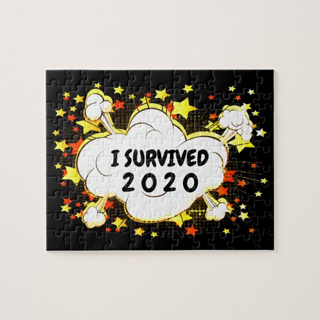 Quebra-cabeça Personalizável sobrevivi a uma explosão de 20xx co (Horizontal)