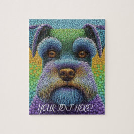 Quebra-cabeça Personalize o presente do cão Schnauzer