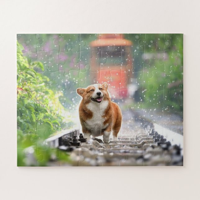 Quebra-cabeça Personalize seu melhor cachorro amigo (Horizontal)