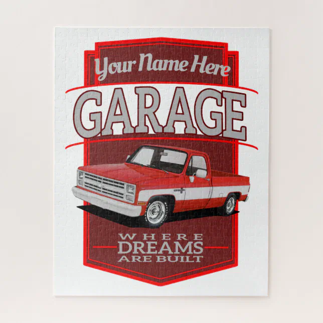 Quebra-cabeça Personalized C10 Garage