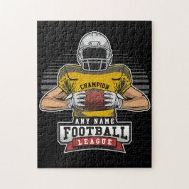 Quebra-cabeça Personalized Football League Player Team Champ  