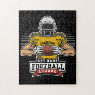 Quebra-cabeça Personalized Football League Player Team Champ