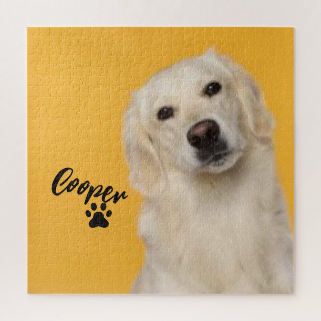 Quebra-cabeça Personalized Pet  Photo Dog Lover with Photo (Vertical)