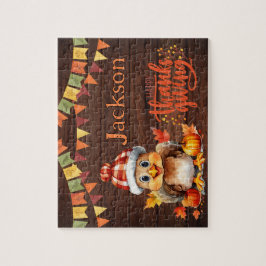 Quebra-cabeça Personalized Thanksgiving Child Name Puzzle