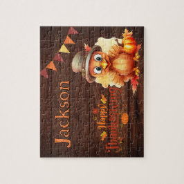 Quebra-cabeça Personalized Thanksgiving Child Name Puzzle