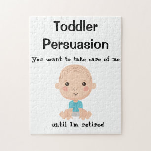 Quebra-cabeça persuasão de Toddler - citação satírica