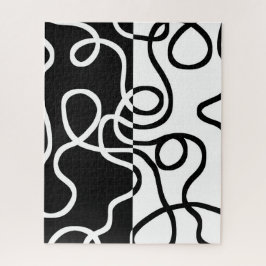 Quebra-cabeça Persuasão linear I: Abstrato preto e branco