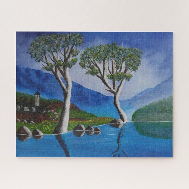 Quebra-cabeça Perto da Torre de Lookout do Rio DMZ (Horizontal)