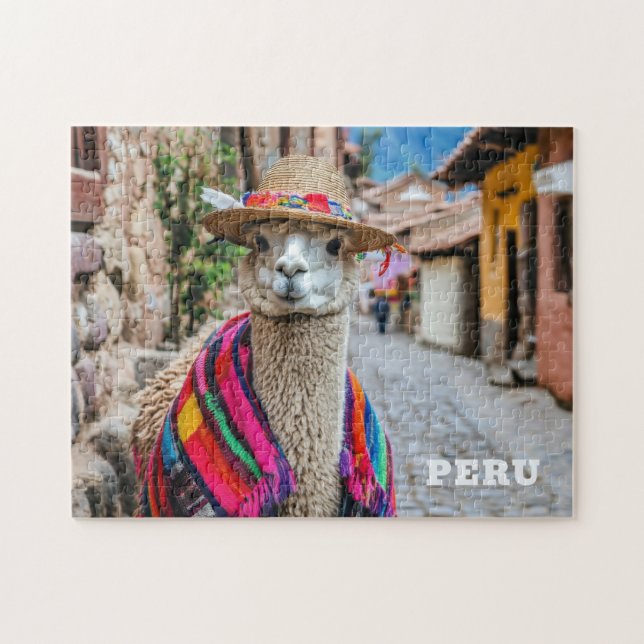 Quebra-cabeça Peru Llama (Horizontal)