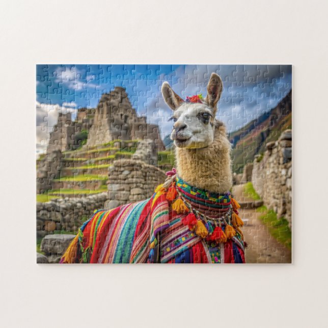 Quebra-cabeça Peru Llama (Horizontal)