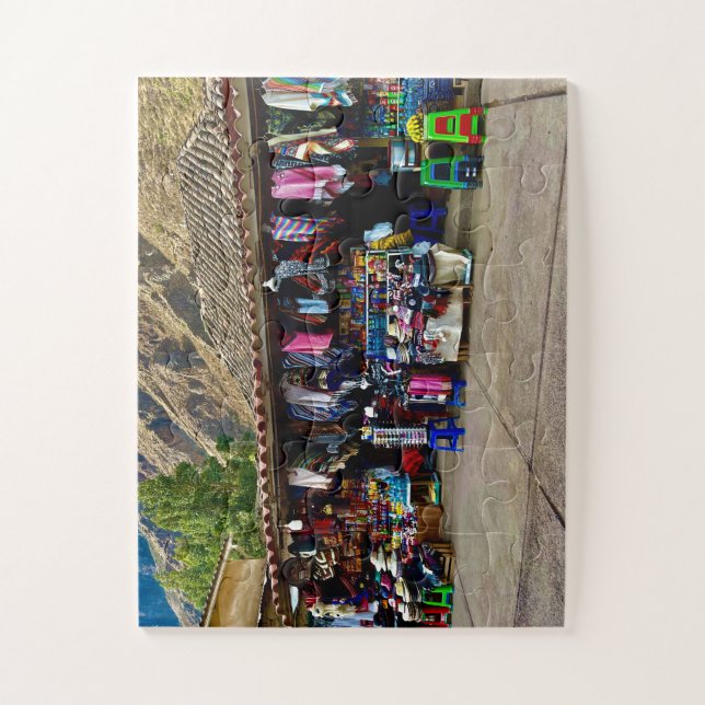 Quebra-cabeça Peruvian Marketplace | Textiles & Treasures (Vertical)