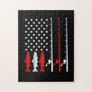 Quebra-cabeça Pesca De Bandeira Norte-Americana