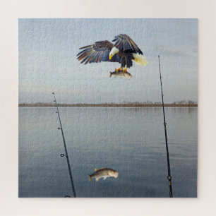 Quebra-cabeça Pesca De Bassas De Roubo De Águia