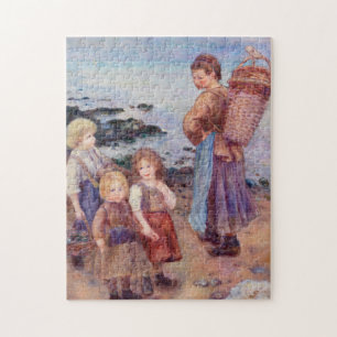 Quebra-cabeça Pesca de mexilhão por pintura impressionista de Re