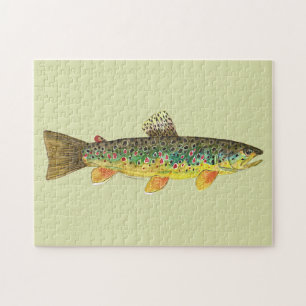 Quebra-cabeça Pesca de truta marrom